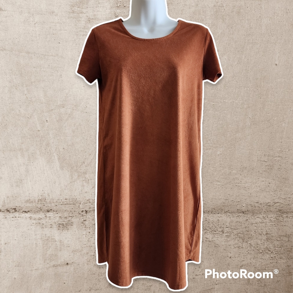 Garage Suede Like T-Shirt Dress